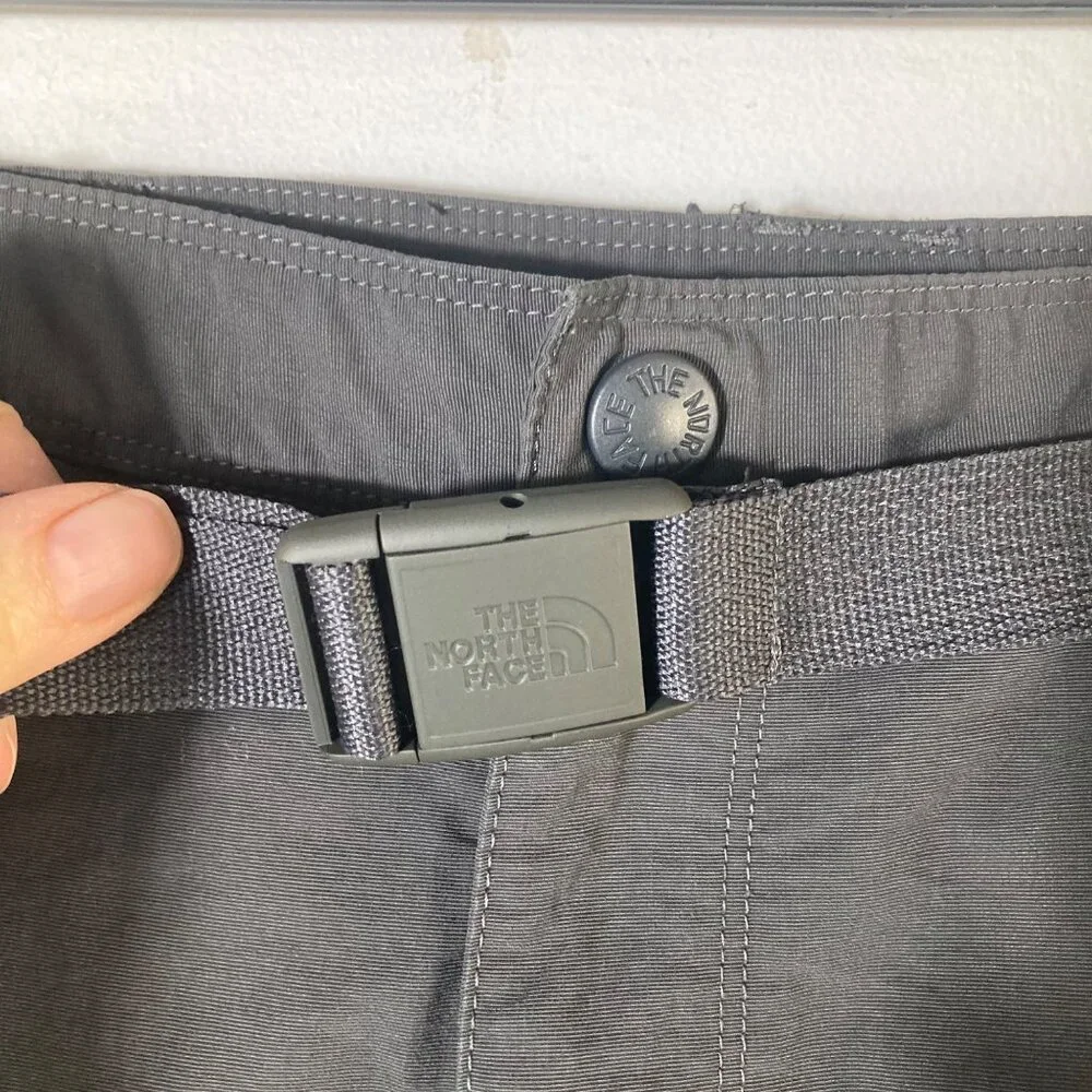 Mens The‎ North Face Belted Nylon Cargo Shorts Gray M